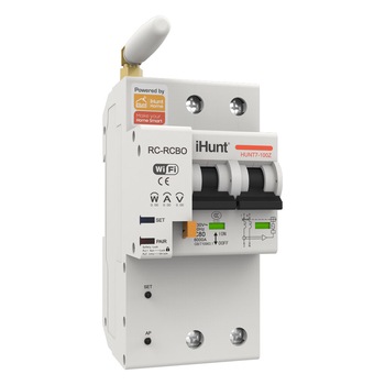 Siguranta automata inteligenta cu contorizare iHunt Home WIFI Smart Circuit Breaker with Metering Function 2P 100A, WiFi, 2 poli, 1P+N, 100A, iHunt Home App Siguranta automata inteligenta cu contorizare iHunt Home WIFI Smart Circuit Breaker with Metering Function 2P 100A, WiFi, 2 poli, 1P+N, 100A, iHunt Home App