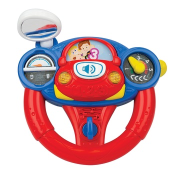 Jucarie volan interactiv pentru copii Winfun 000684, Rosu Jucarie volan interactiv pentru copii Winfun 000684, Rosu