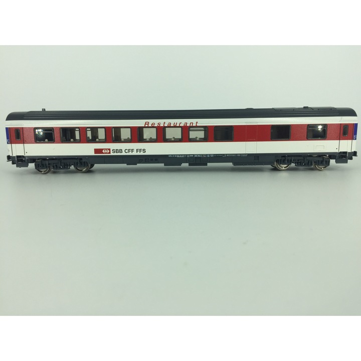 Vagon restaurant SBB CFF, Roco, H0, plastic, multicolor, 54168