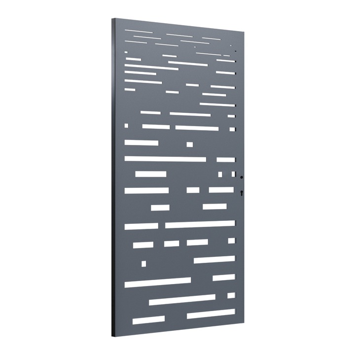 Входна порта Todome, Разкроен лист 59, Черен, 100 x 180 см