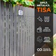 Gard Sipca Metalica Tisa, Set 25 buc. + suruburi, Gri Grafit - Mat, 110x11.5cm / buc, Top Profil Sistem