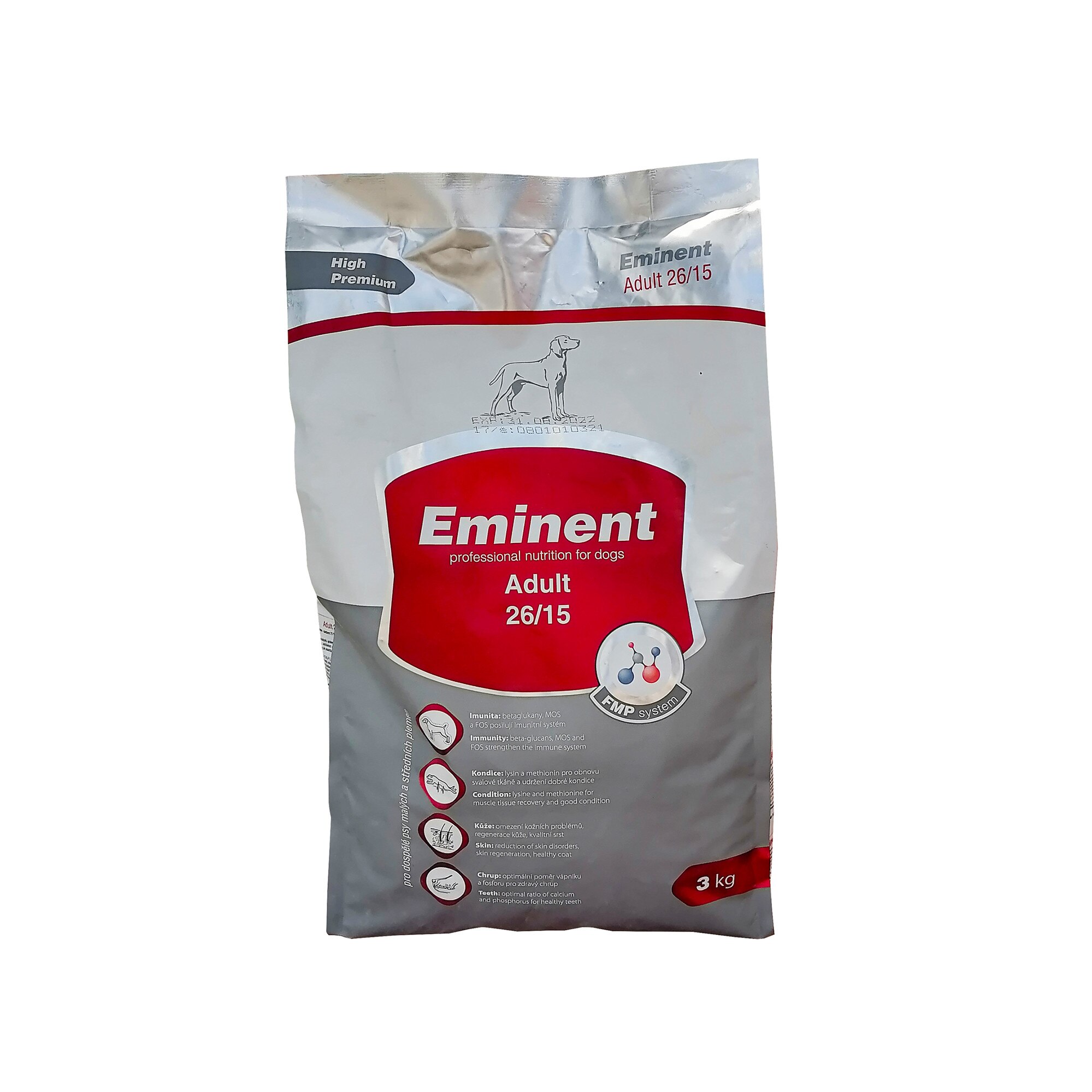 Hrana uscata pentru caini, Eminent, Adult, cu pui, 3 kg
