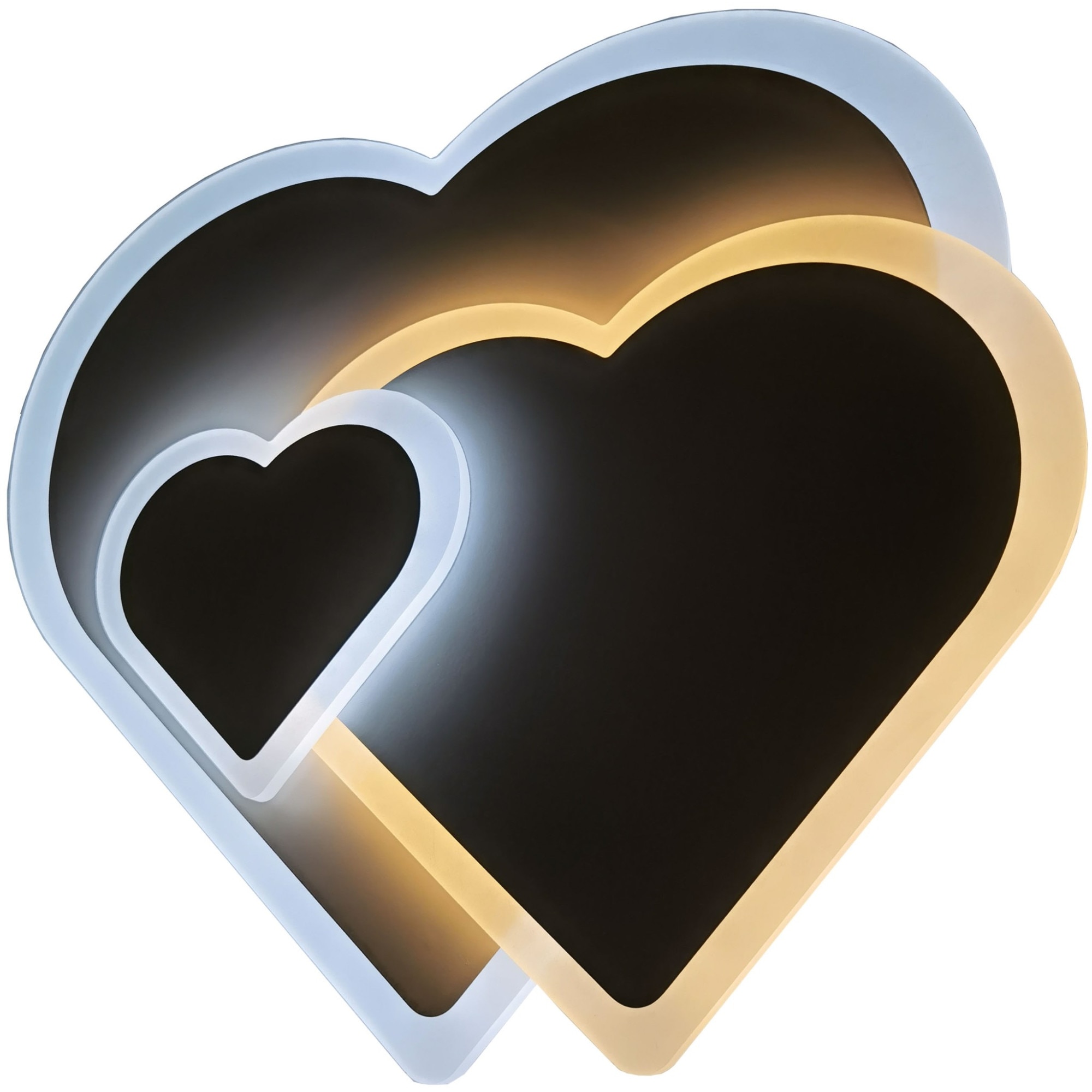 Plafoniera LED Avide Coeur 74 W, 5180 lumeni, 3 moduri de iluminare, telecomanda, forma inima