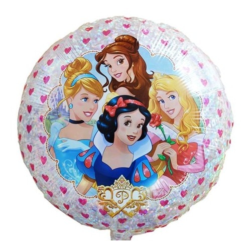Balon folie 45cm holografic cu Printese Disney