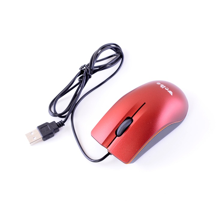Мишка FC-141 USB, Червен