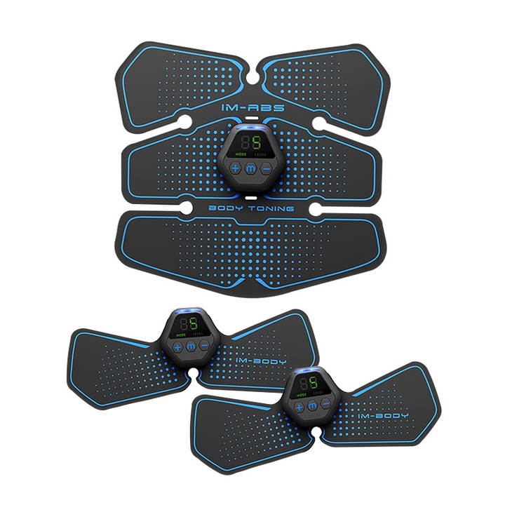 Комплект подложки за електростимулация EMS Smart Fitness Kit 6, Оформя корема