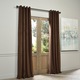 Set draperii din catifea cu inele argintii, Madison, 150x250 cm, densitate 700 g/ml, Dark chocolate, 2 buc