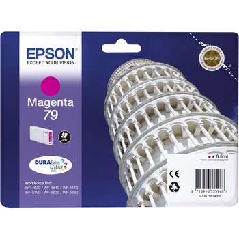 Cartus cerneala Epson Magenta 79 T7913 pentru Workforce Pro WF-5110DW / Workforce Pro WF-5190DW / Workforce Pro WF-5620DWF / Workforce Pro WF-5690DWF, OEM C13T79134010, 800 pagini, Magenta Cartus cerneala Epson Magenta 79 T7913 pentru Workforce Pro WF-5110DW / Workforce Pro WF-5190DW / Workforce Pro WF-5620DWF / Workforce Pro WF-5690DWF, OEM C13T79134010, 800 pagini, Magenta