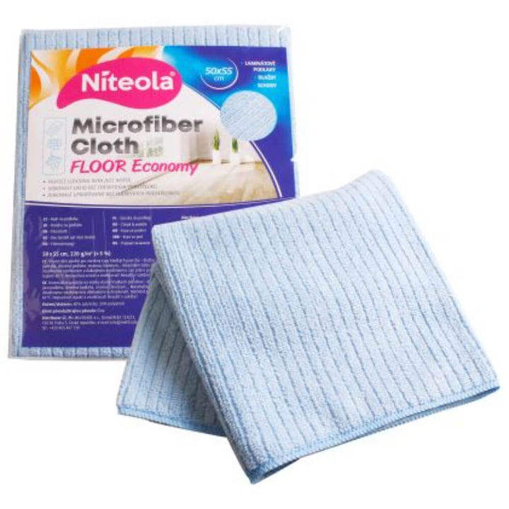 Laveta din Microfibra Niteola Microfiber Cloth Floor Economy, Albastra