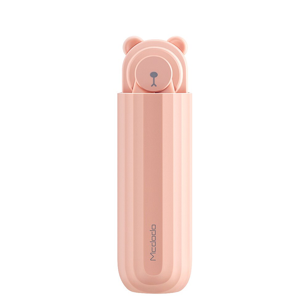 Mini ventilator portabil cu USB pentru incarcare telefon, 2000 mAh, Coral Pink, BBL2799