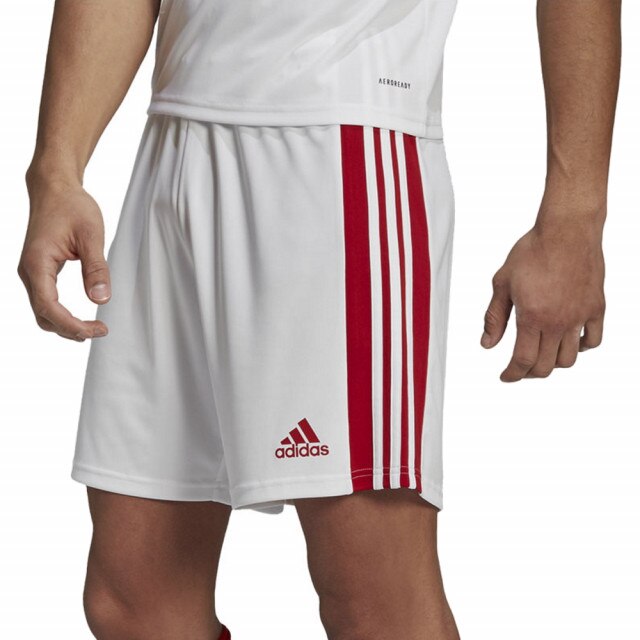 Pantaloni Adidas Squadra 21 pentru barbati, Alb/Rosu