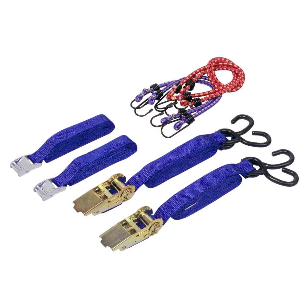 Set chingi si corzi cu clema si clichet, Unitec, 8 buc