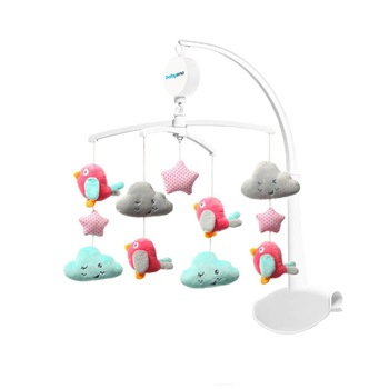 Carusel muzical Pasari si Nori BabyOno 126PN, Multicolor Carusel muzical Pasari si Nori BabyOno 126PN, Multicolor