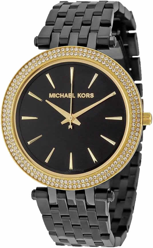 Ceas Michael Kors MK3322, Inox, Negru/Auriu
