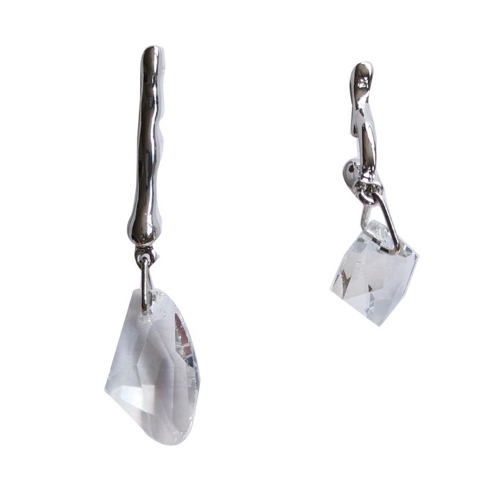 Pili-Paradise hosszú fülbevaló, Stone Model, Ezüst