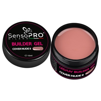 Gel Camuflaj Unghii SensoPRO Milano 15ml - Cover Nude II Gel Camuflaj Unghii SensoPRO Milano 15ml - Cover Nude II