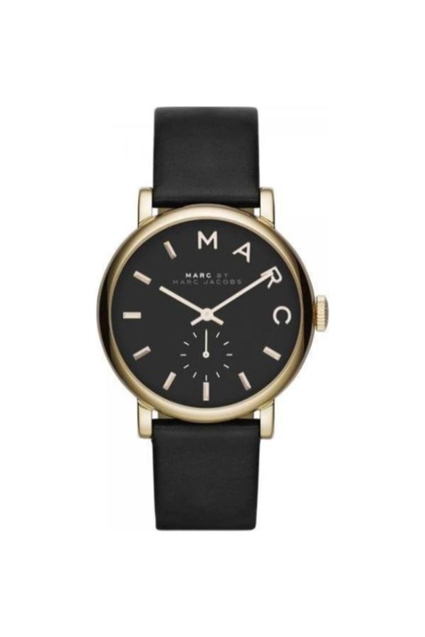 Ceas Marc Jacobs MBM1273, Piele/Inox, Negru/Auriu