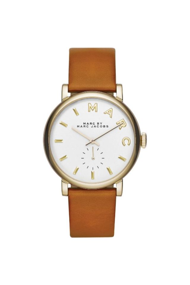 Ceas Marc Jacobs MBM1316, Piele/Inox, Maro/Auriu