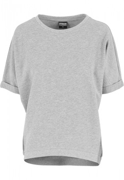 Bluze cu maneca scurta terry Urban Classics, Gri Bluze cu maneca scurta terry Urban Classics, Gri