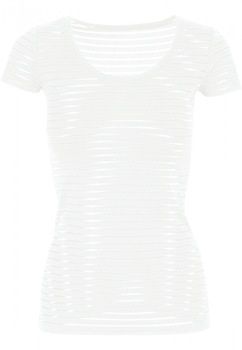 Tricou semi transparent femei Urban Classics, Alb-Murdar Tricou semi transparent femei Urban Classics, Alb-Murdar