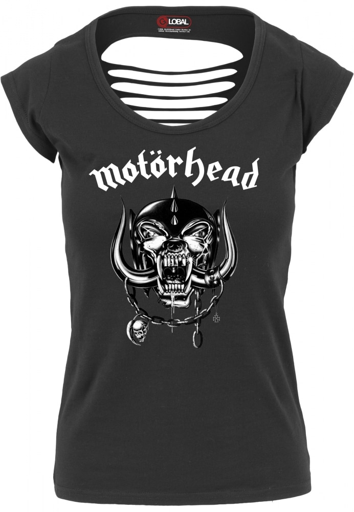 Tricou cu taieturi la spate Mot, Negru, L