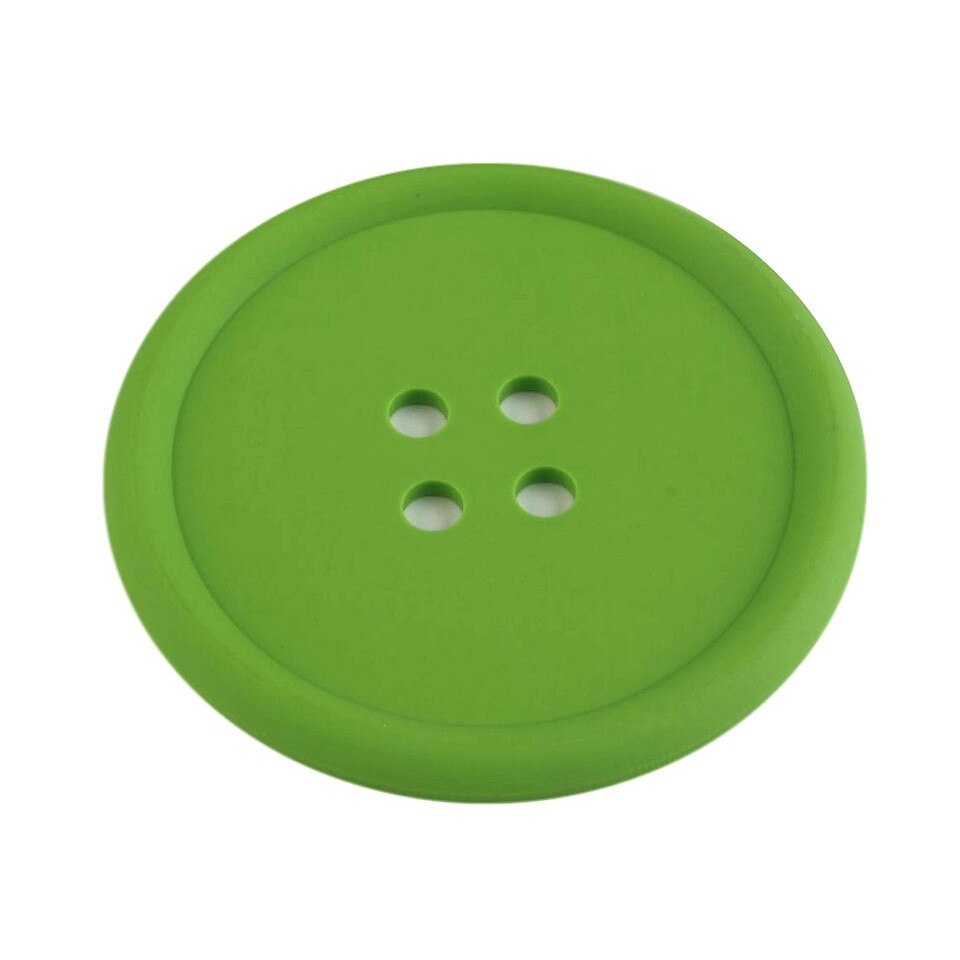 Suport din silicon pentru pahar / cana 9 cm, Verde