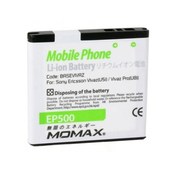 Acumulator Momax Standard EP500 pentru Sony Ericsson Xperia X8/Vivaz Acumulator Momax Standard EP500 pentru Sony Ericsson Xperia X8/Vivaz