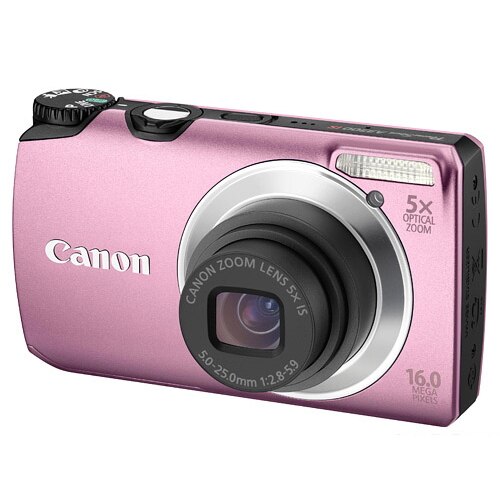 Aparat foto digital Canon PowerShot A3300 IS roz - eMAG.ro