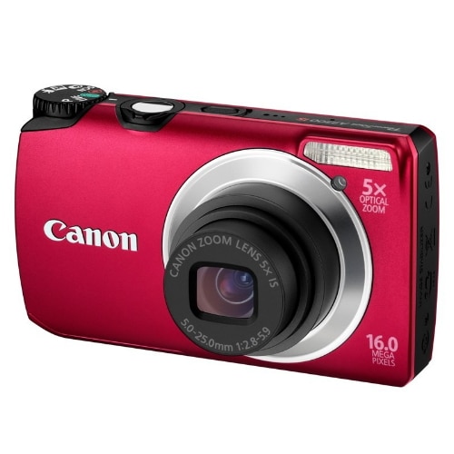 Aparat foto digital Canon PowerShot A3300 IS rosu - eMAG.ro