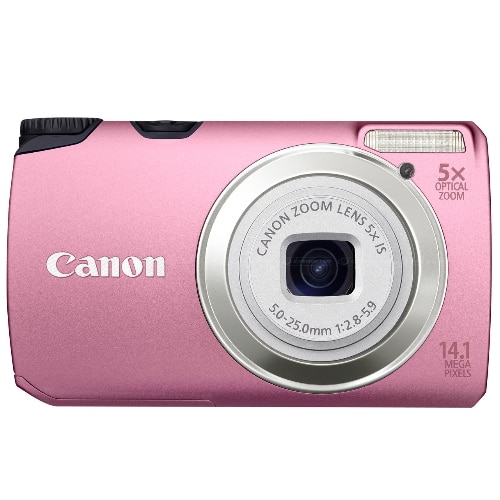 Aparat foto digital Canon PowerShot A3200 IS roz - eMAG.ro