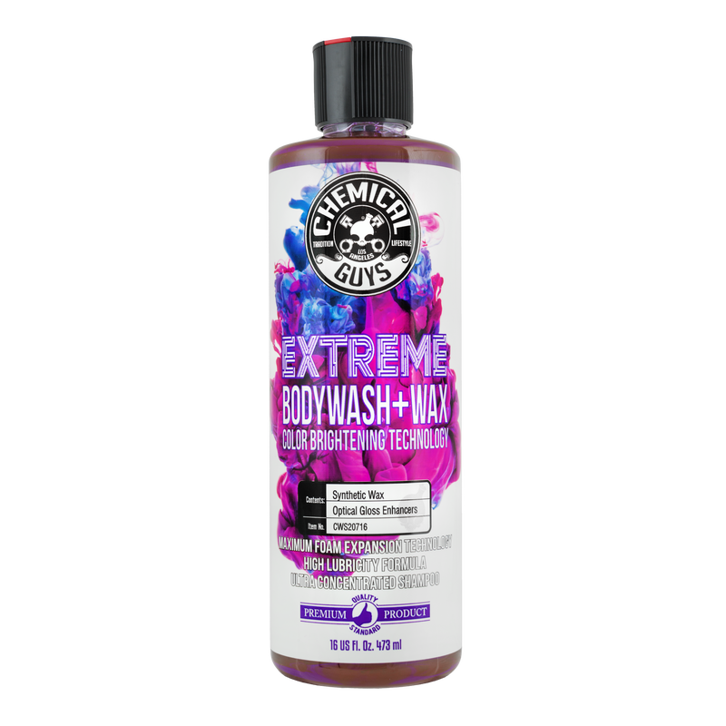 Extreme Body Wash & Synthetic Wax - Sampon auto profesional cu ceara, 473 ml