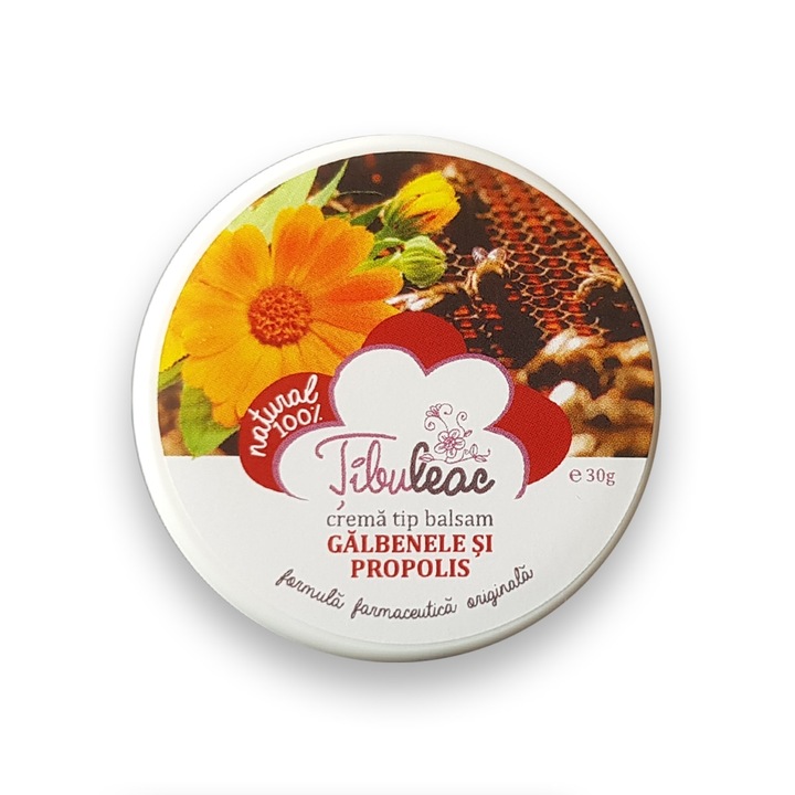 Crema tip balsam, TIBULEAC, Galbenele si Propolis,30g