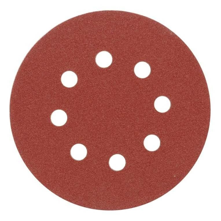 Set 5 discuri din panza abraziva cu orificii Vorel, p120, 125mm
