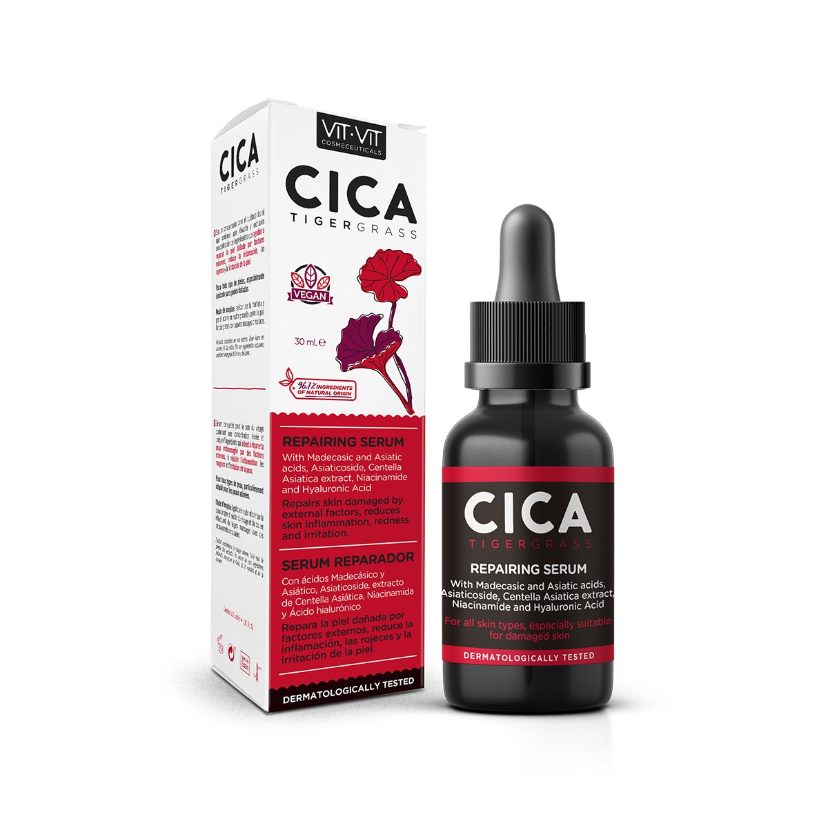 Ser Reparator cu Cica Tigergrass (Centella Asiatica), 30ml, Diet Esthetic
