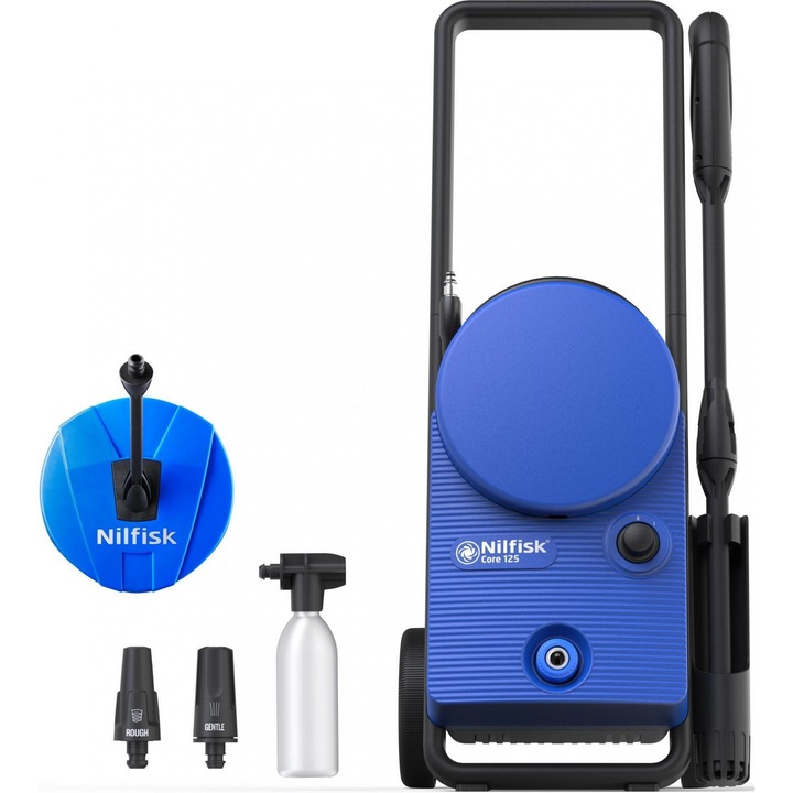 Водоструйка Nilfisk, 1.4 kW, 125 бара, 438 л/ч, Син