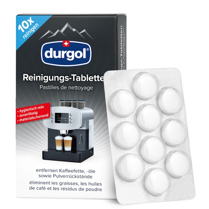 Durgol kávéfőző tisztító tabletta 10 db/csomag.