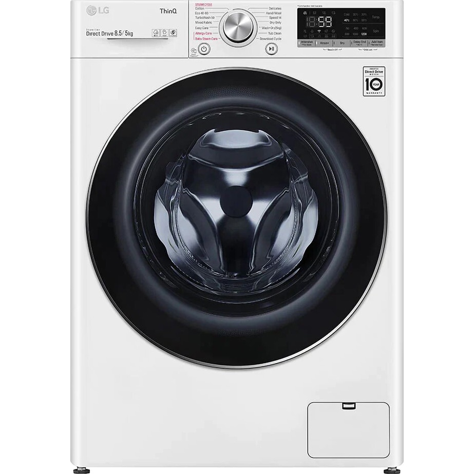 15kg/8 Kg, Front Load Washer/Dryer, AI DD™, Steam™, ThinQ™
