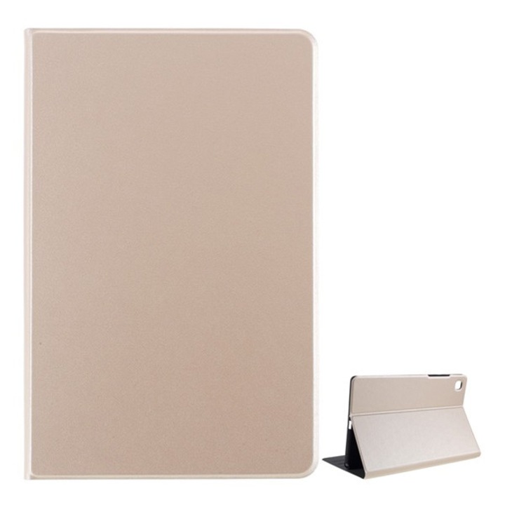 Gigapack álló, bőr hatású flip tok, Samsung Galaxy Tab A7 10.4 (2020) WiFi SM-T500 készülékhez, arany
