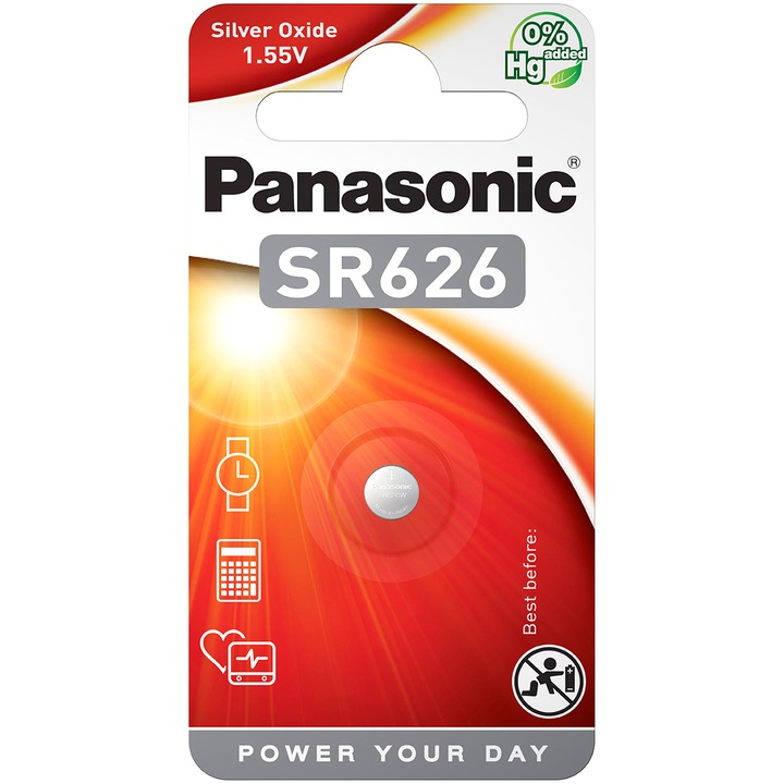 Panasonic SR-626EL/1B ezüst-oxid óraelem