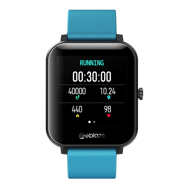 Zeblaze GTS Smartwatch, Сърдечен ритъм, Мониторинг на кръвно налягане, Повикване и получаване на повиквания, Аларма, Bluetooth 5.0, IPS 1.54'' Цвят, Цифров, Ежедневен, Спортен, Син