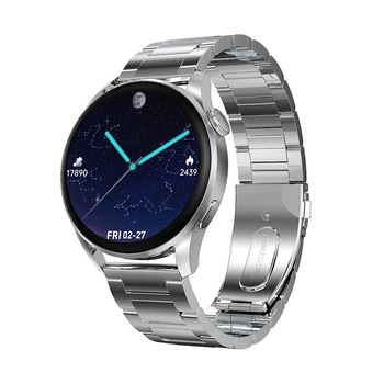 Ceas smartwatch TechONE™ DT3, 1.36 inch IPS HD, multi sport, apel bluetooth 5.0, agenda, ritm cardiac inteligent, EKG, rezistent la apa IP67, difuzor, notificari, vibratii, curea metalica silicon incluse, argintiu Ceas smartwatch TechONE™ DT3, 1.36 inch IPS HD, multi sport, apel bluetooth 5.0, agenda, ritm cardiac inteligent, EKG, rezistent la apa IP67, difuzor, notificari, vibratii, curea metalica silicon incluse, argintiu