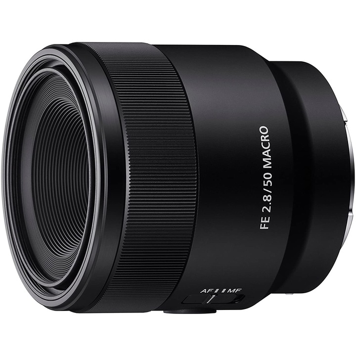 Obiectiv Sony, montura FE, 50mm, f2.8, Negru