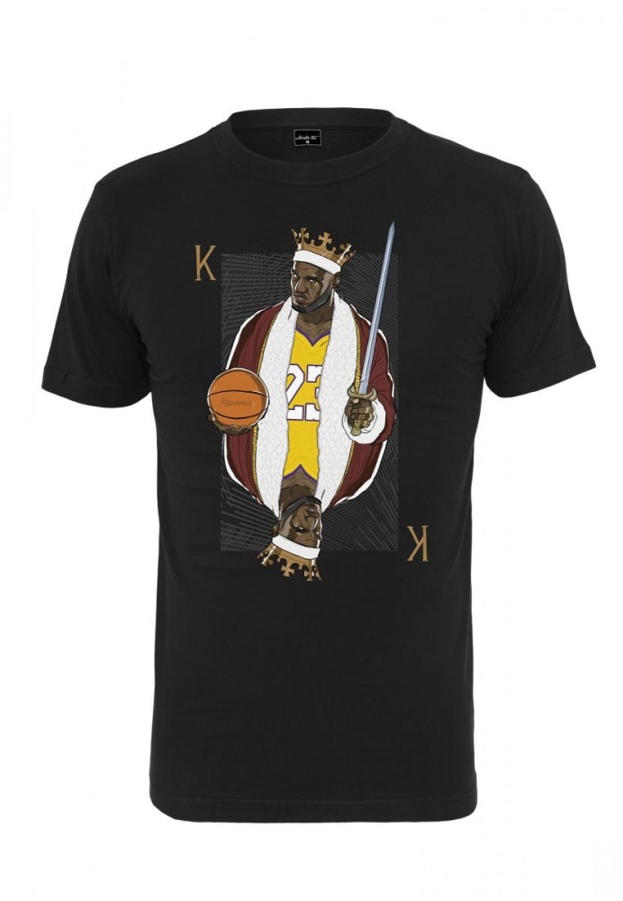 Tricou simplu LA King James Mister Tee, Negru, 5XL