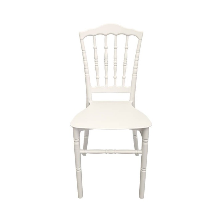 Scaun evenimente Napoleon, 40x43x90 cm, alb