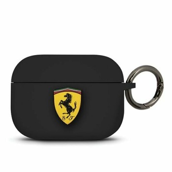 Carcasa originala Ferrari din silicon pentru Apple Airpods Pro, negru Carcasa originala Ferrari din silicon pentru Apple Airpods Pro, negru