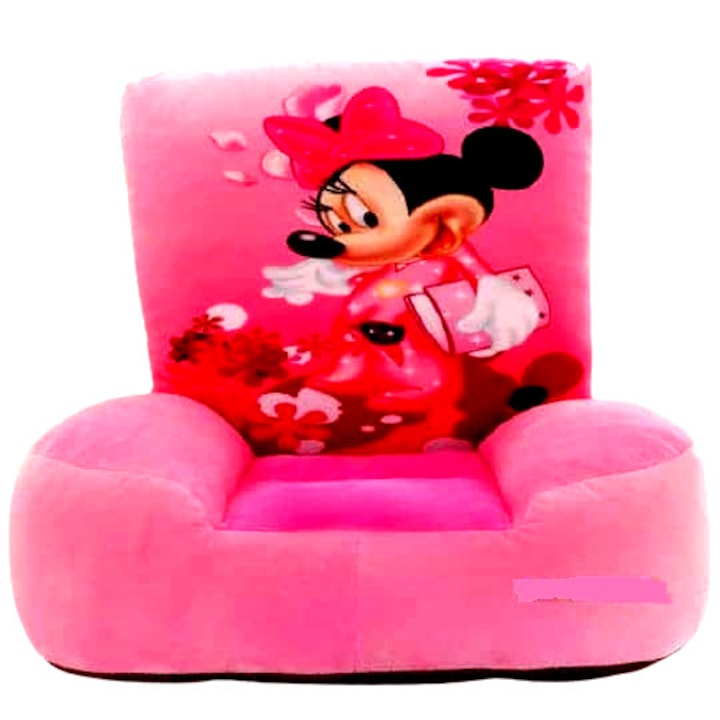 Minnie Plüss fotel gyerekeknek, 1-5 év , rózsaszín