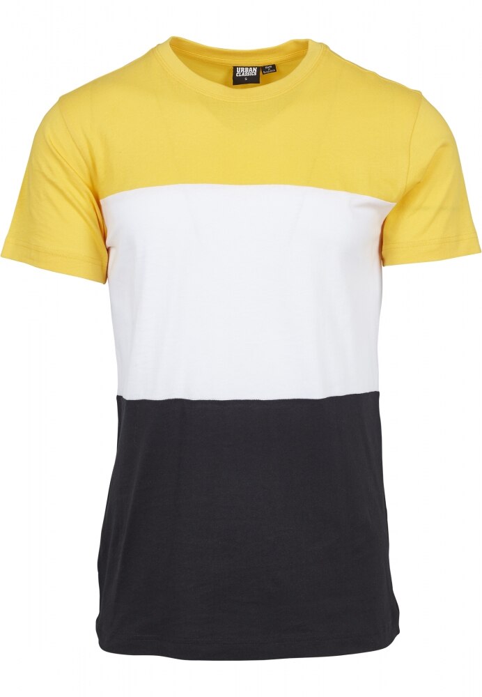 Color Block Tee Urban Classics, negru-galben, S