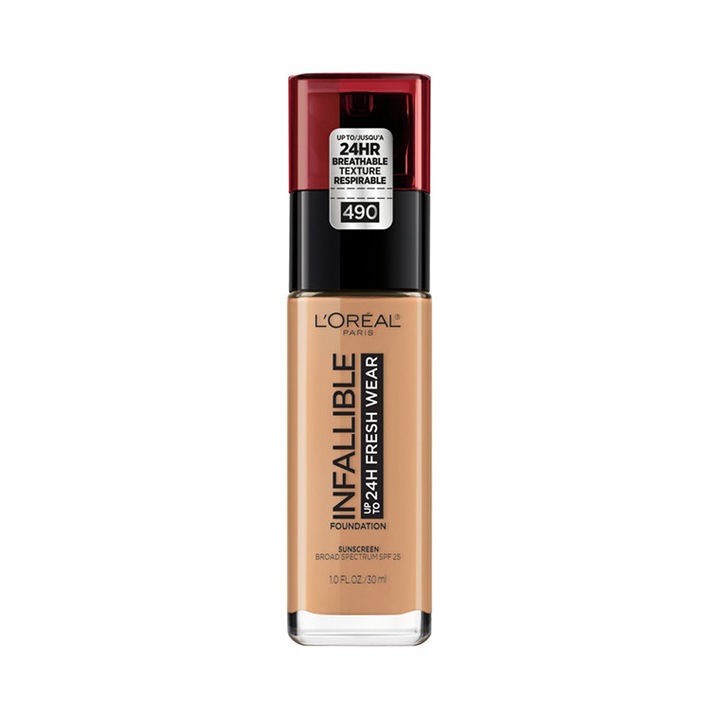 Fond de ten, Loreal, Infaillible, 24H Fresh Wear, 290 Golden Amber, 30 ml