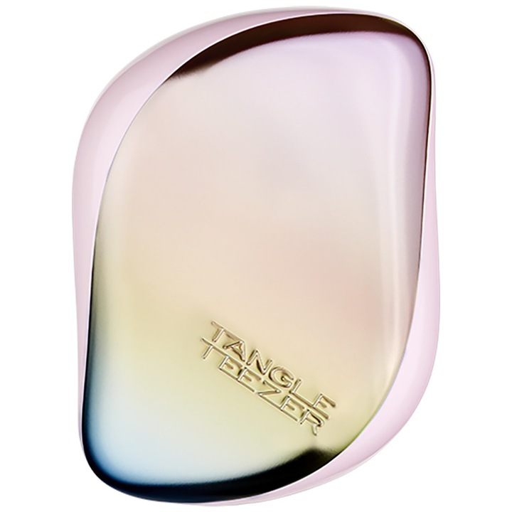 Четка за коса Tangle Teezer - компактна - перлен хром