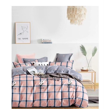 Lenjerie de pat Kotonia Home cu doua fete, 2 persoane, 6 piese, cearsaf de pat 230x250cm; husa pilota 200x230cm; 2 fete perna 50x75cm, 2 fete perna 70x70cm, model Pique Lenjerie de pat Kotonia Home cu doua fete, 2 persoane, 6 piese, cearsaf de pat 230x250cm; husa pilota 200x230cm; 2 fete perna 50x75cm, 2 fete perna 70x70cm, model Pique